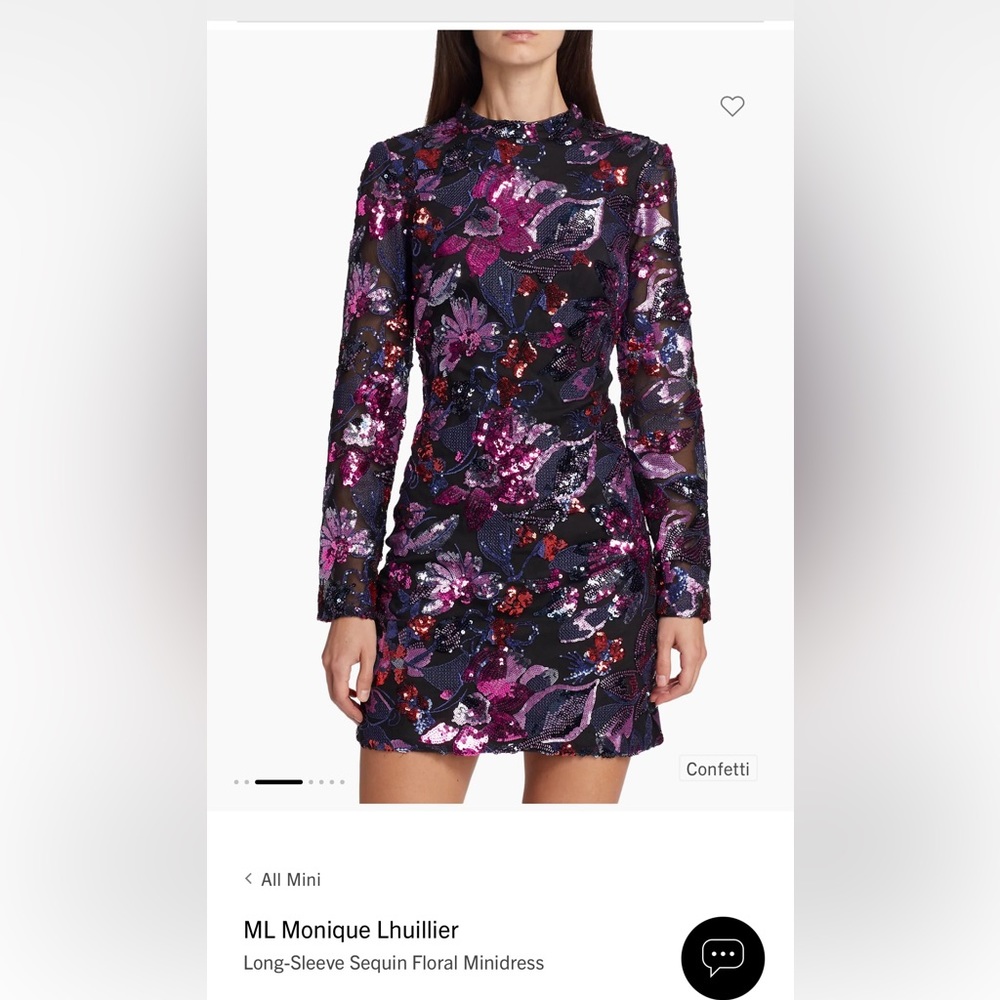 Monique lhuillier sequence dress